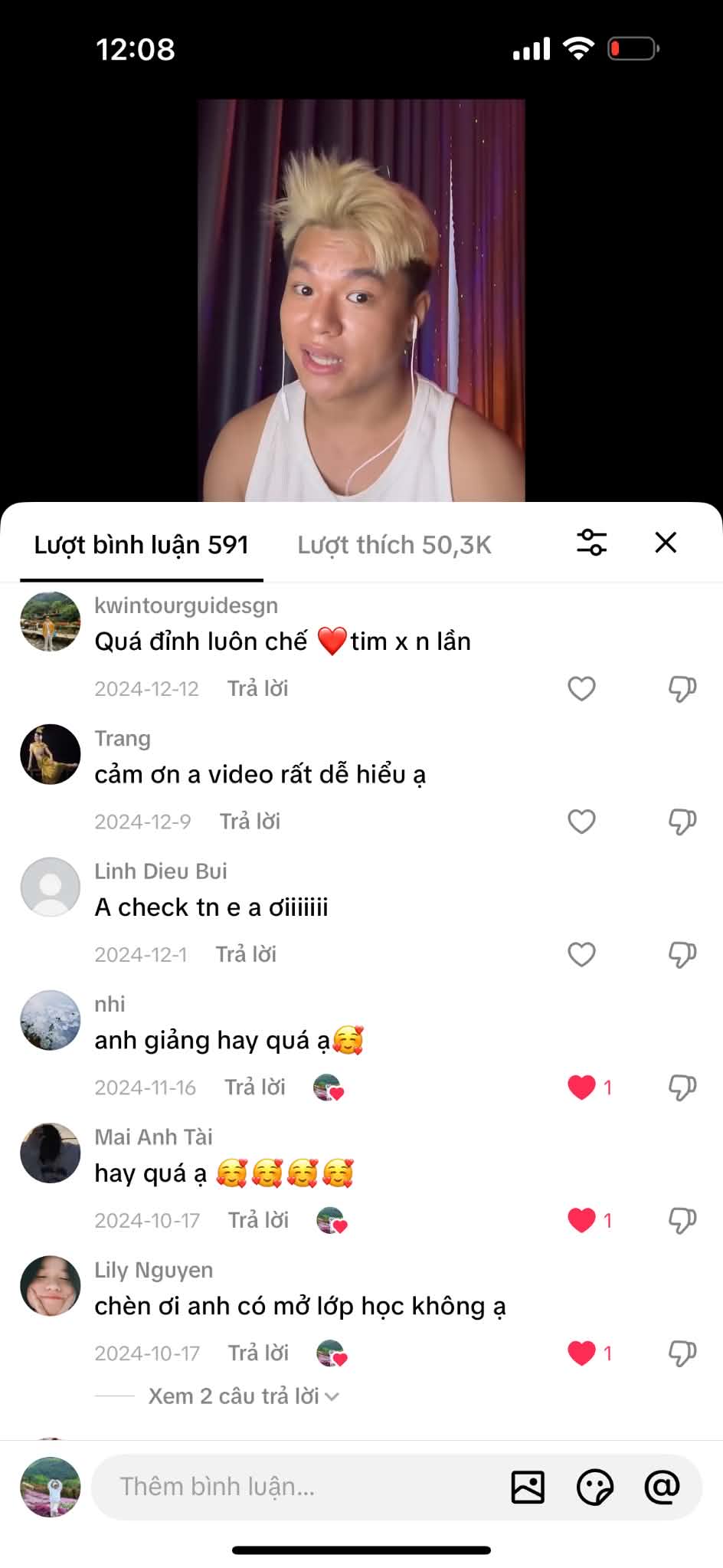 Ảnh chụp bình luận của người xem trên TikTok English with Bubby, ảnh 6 trên 9
