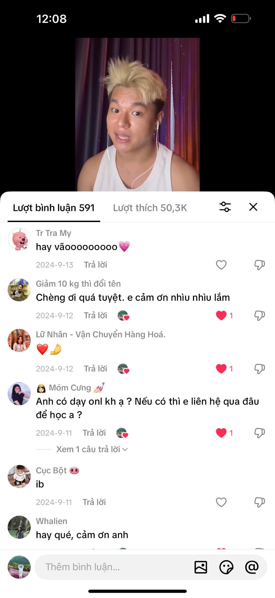 Ảnh chụp bình luận của người xem trên TikTok English with Bubby, ảnh 9 trên 9